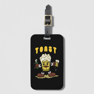 Bier Toast Mascotte Bagagelabel