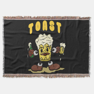 Bier Toast Mascotte Deken