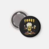 Bier Toast Mascotte Magneet (Voorkant / Achterkant)