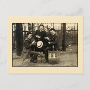  bier uit de jaren 1900 drink boeddfoto briefkaart