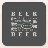 Bier Vierkante Kartonnen Onderzetter (Voorkant)