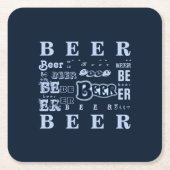 Bier Vierkante Kartonnen Onderzetter (Voorkant)