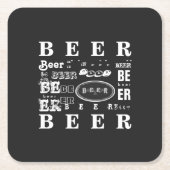 Bier Vierkante Kartonnen Onderzetter (Voorkant)