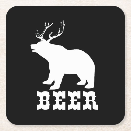 Bier Vierkante Kartonnen Onderzetter (Voorkant)
