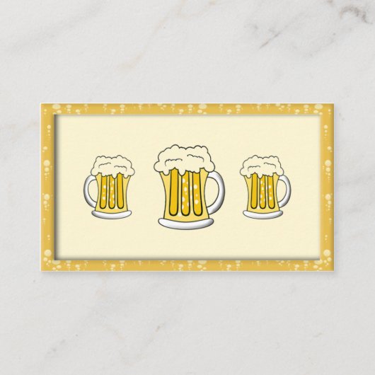 Bier Visitekaartjes (Achterkant)
