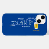 Bier-volutie Case-Mate iPhone Case (Achterkant (horizontaal))