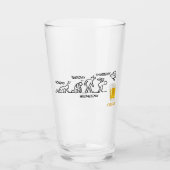 Bier-volutie Glas (Voorkant)