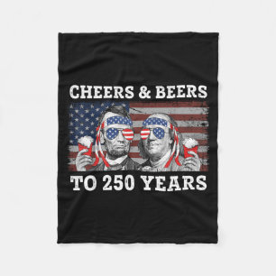 Bier voor 250 jaar Lincoln Franklin Juli Fleece Deken
