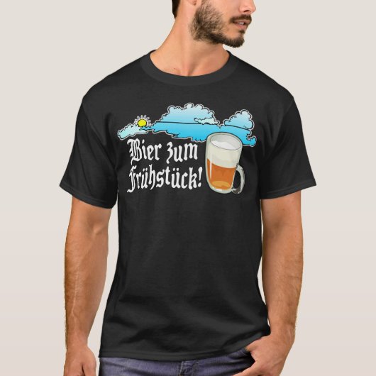 Bier voor ontbijt - Duits T-shirt (Voorkant)