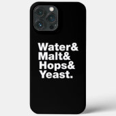 Bier = Water, mout, hop en gist. Case-Mate iPhone Case (Achterkant)