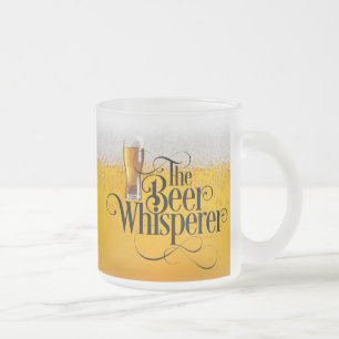 Bier Whisperer Frosted Glass Coffee Mok