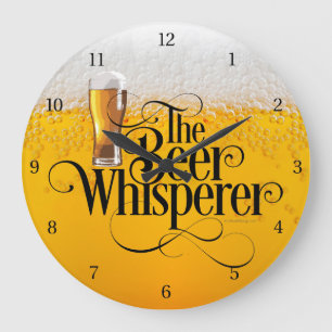 Bier Whisperer Large Clock Grote Klok