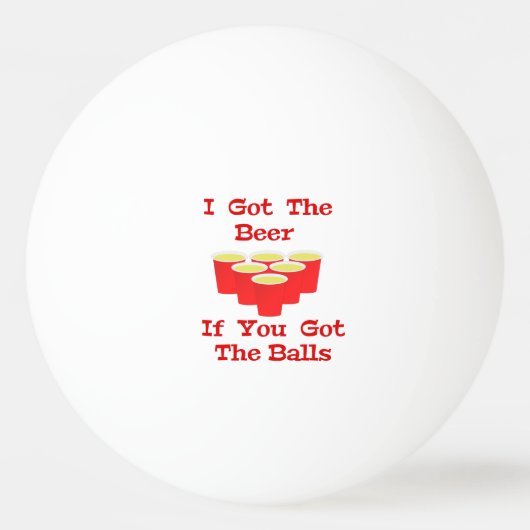 Bierballen Ping Pong Ball voor Bierpong (Voorkant)