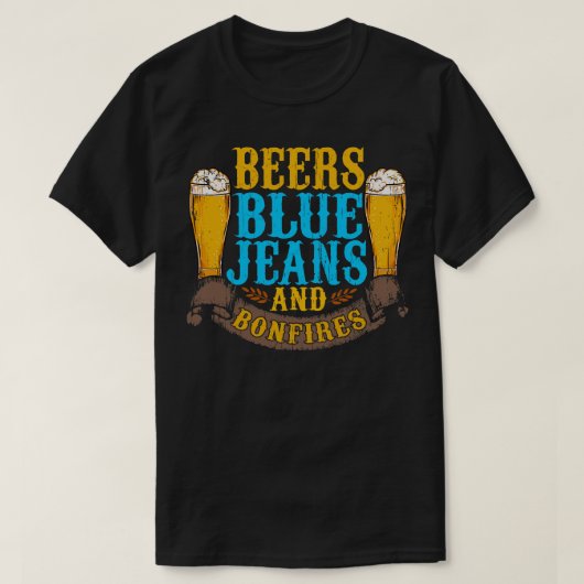 Bierblauwe jood en bosbranden t-shirt (Design voorkant)