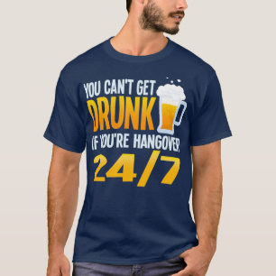 Bierblikje Kan Niet Dronken Worden kater Grappig A T-shirt