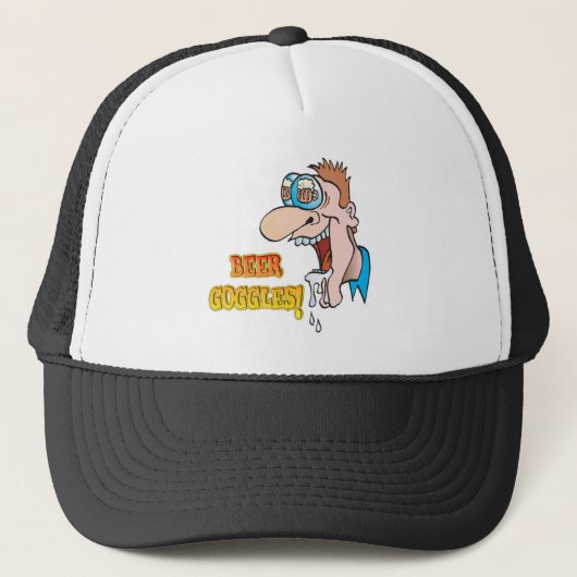BIERBRIL grappig drankontwerp Trucker Pet (Voorkant)