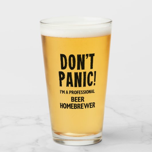 bierbrouwer glas (Voorkant gevuld)