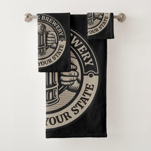 Bierbrouwerij Aangepaste naam Brewery Big Mok Bad Handdoek (Insitu)