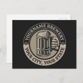 Bierbrouwerij Aangepaste naam Brewery Big Mok Briefkaart (Voorkant / Achterkant)