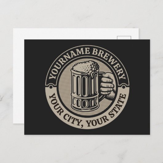 Bierbrouwerij Aangepaste naam Brewery Big Mok Briefkaart (Voorkant / Achterkant)