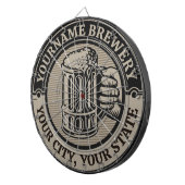 Bierbrouwerij Aangepaste naam Brewery Big Mok Dartbord (Voorkant Rechts)