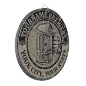 Bierbrouwerij Aangepaste naam Brewery Big Mok Dartbord (Voorkant Links)