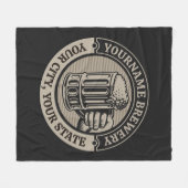 Bierbrouwerij Aangepaste naam Brewery Big Mok Fleece Deken (Voorkant (Horizontaal))