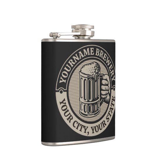 Bierbrouwerij Aangepaste naam Brewery Big Mok Heupfles (Rechts)