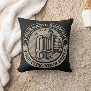 Bierbrouwerij Aangepaste naam Brewery Big Mok Kussen
