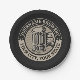 Bierbrouwerij Aangepaste naam Brewery Big Mok Papieren Bordje