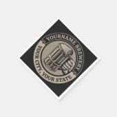 Bierbrouwerij Aangepaste naam Brewery Big Mok Servet (Hoek)