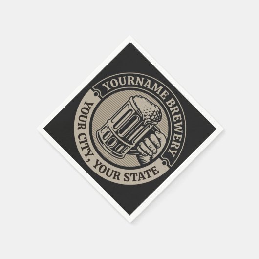 Bierbrouwerij Aangepaste naam Brewery Big Mok Servet (Hoek)