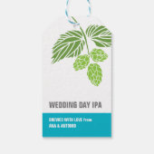 Biercadeau Label, Hops, hangend label Cadeaulabel (Achterkant)