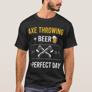 Bierdag bijl gooien assen t-shirt