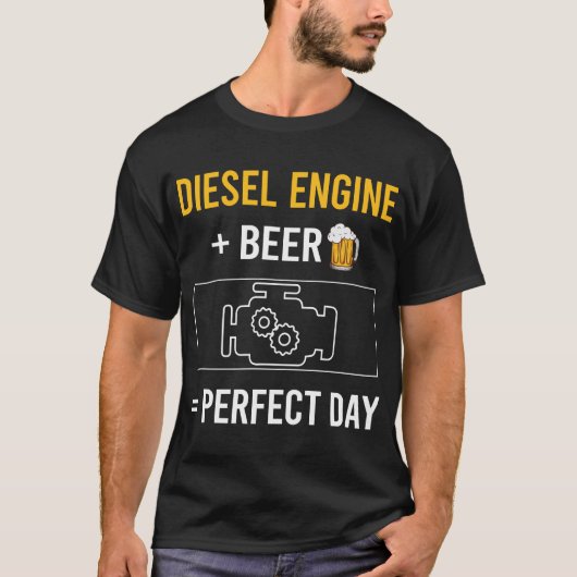 Bierdag dieselmotor t-shirt (Voorkant)