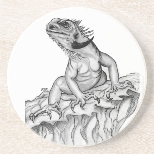 Bierdeckel Drache Zandsteen Onderzetter (Voorkant)