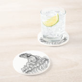 Bierdeckel Drache Zandsteen Onderzetter (Zijkant)