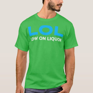 BIERDRANK LAAG OP HUMOR T-SHIRT