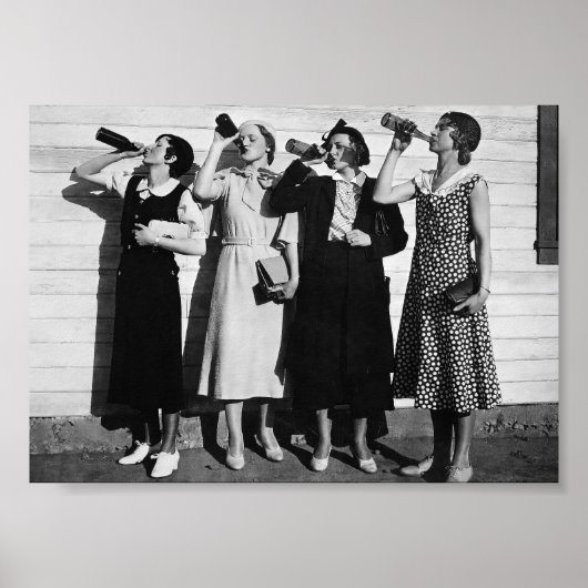 Bierdrankjes  foto 1930 poster (Voorkant)