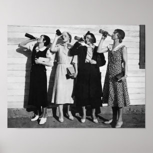 Bierdrankjes foto 1930 poster