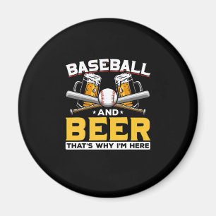 Bierdrinker Honkbal Bier Humor Verjaardag Magneet