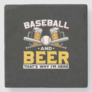 Bierdrinker Honkbal Bier Humor Verjaardag Stenen Onderzetter