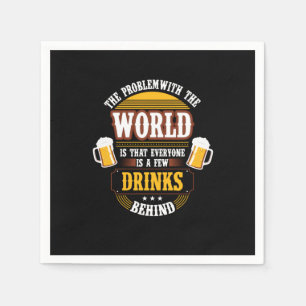 Bierdrinker Iedereen is een paar drankjes achter o Servet