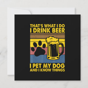Bierdrinker Ik Drink Bier Ik Aai Mijn Hond Verjaar Kaart
