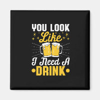 Bierdrinker Ik heb een drankje nodig Bier Verjaard