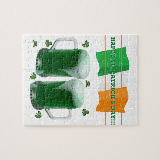 Bière à puzzle de la Saint-Patrick (Horizontal)