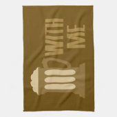 Bière avec moi serviette de cuisine (Vertical)