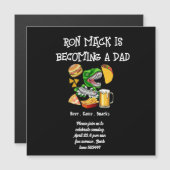 Bière baby shower Dadchelor party Invitation Postc (Devant / Derrière)