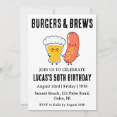 bière bbq invitation anniversaire (Devant)