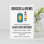 bière bbq invitation anniversaire (Debout devant)